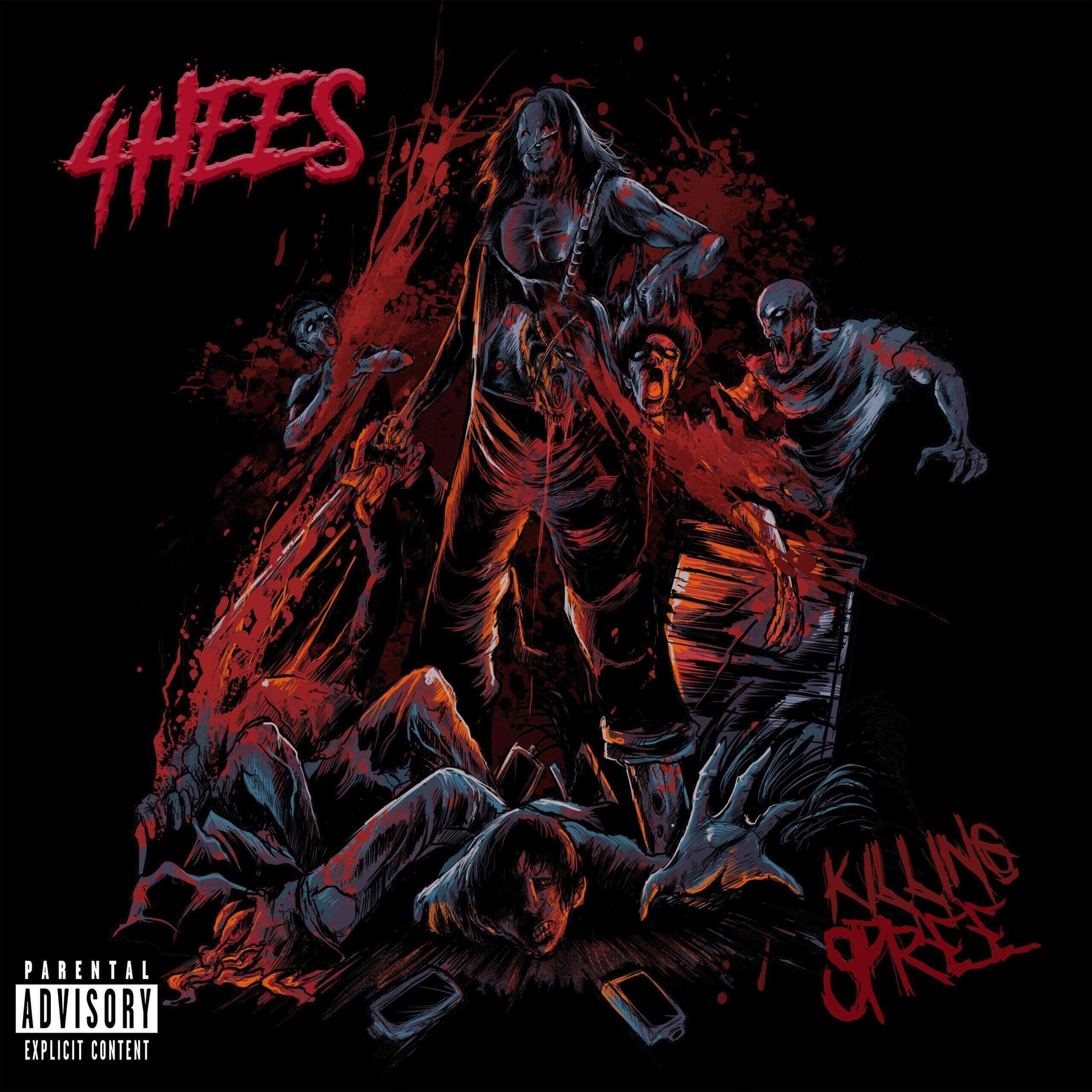 Experience the Unmatched Energy of Trap Metal Hip Hop Like Never Before - 4HEES Drops New Album ‘Killing Spree’