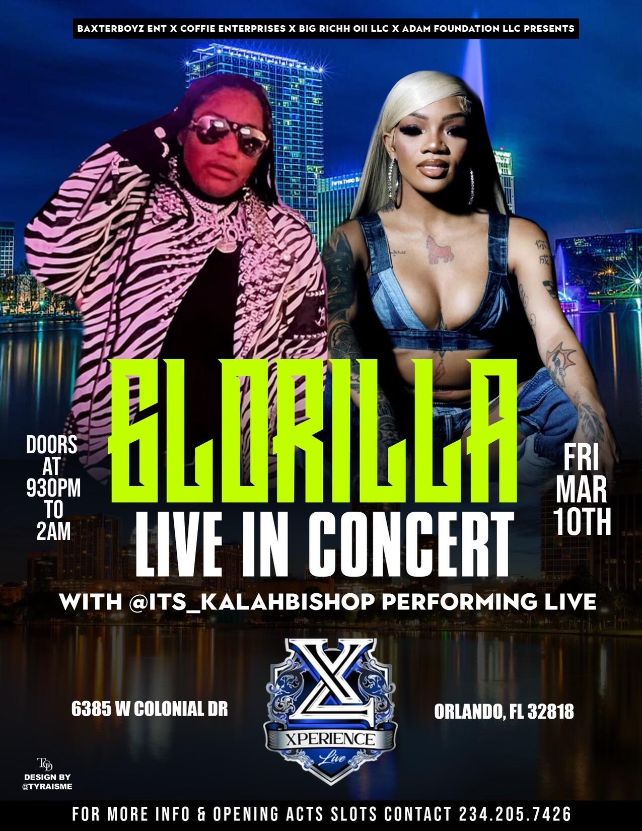 Kalah Bishop Opens up for Glorilla In Orlando Fl